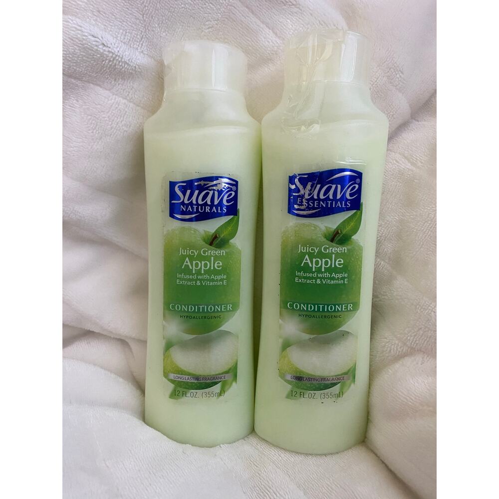 Suave Juicy Green Apple Conditioner Hypoallergenic 12 fl oz 2 Pack new old stock